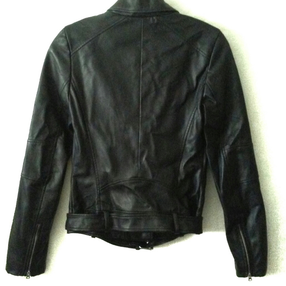 NWOT Zara Trafaluc Size XS Black Moto Jacket - Picture 2 of 6